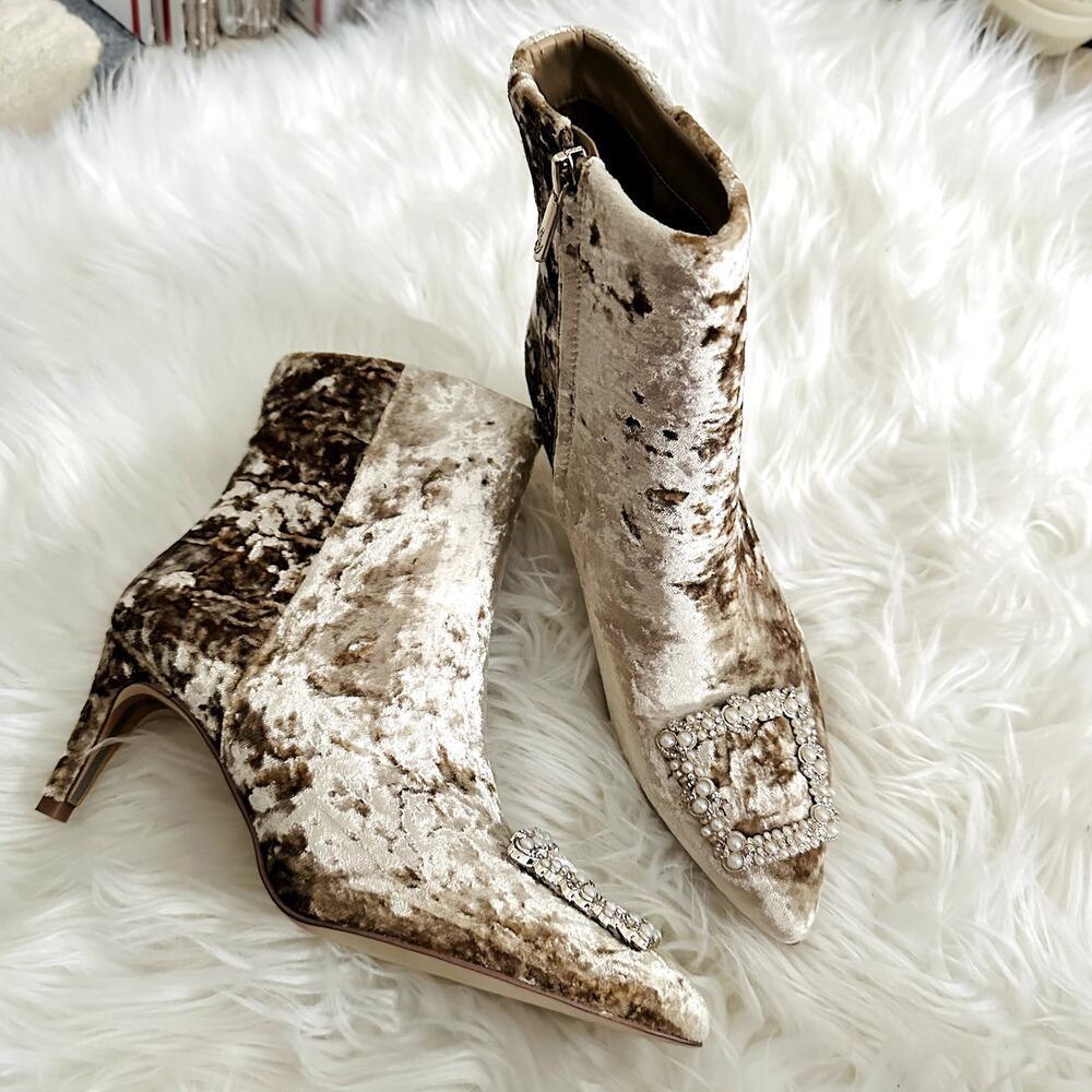 Sam Edelman Ulissa Luster Ankle Bootie Sz 6